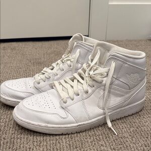 Jordan White High-Top Sneakers